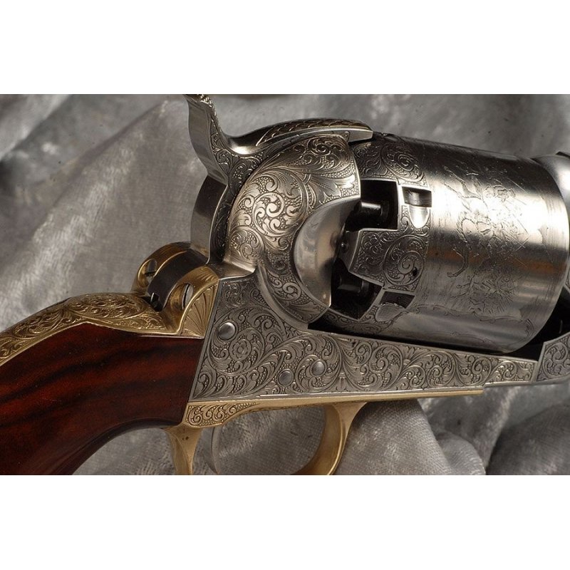 COLT DRAGOON CIVILIAN - full Hand engraved aus a.Revolver