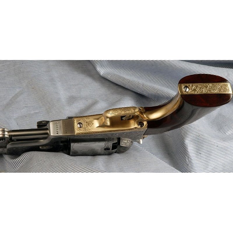 COLT DRAGOON CIVILIAN - full Hand engraved aus a.Revolver