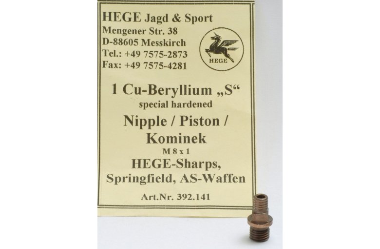 Piston HEGE-Turbo-Berryllium Siber, Sharps, Enfield aus a.