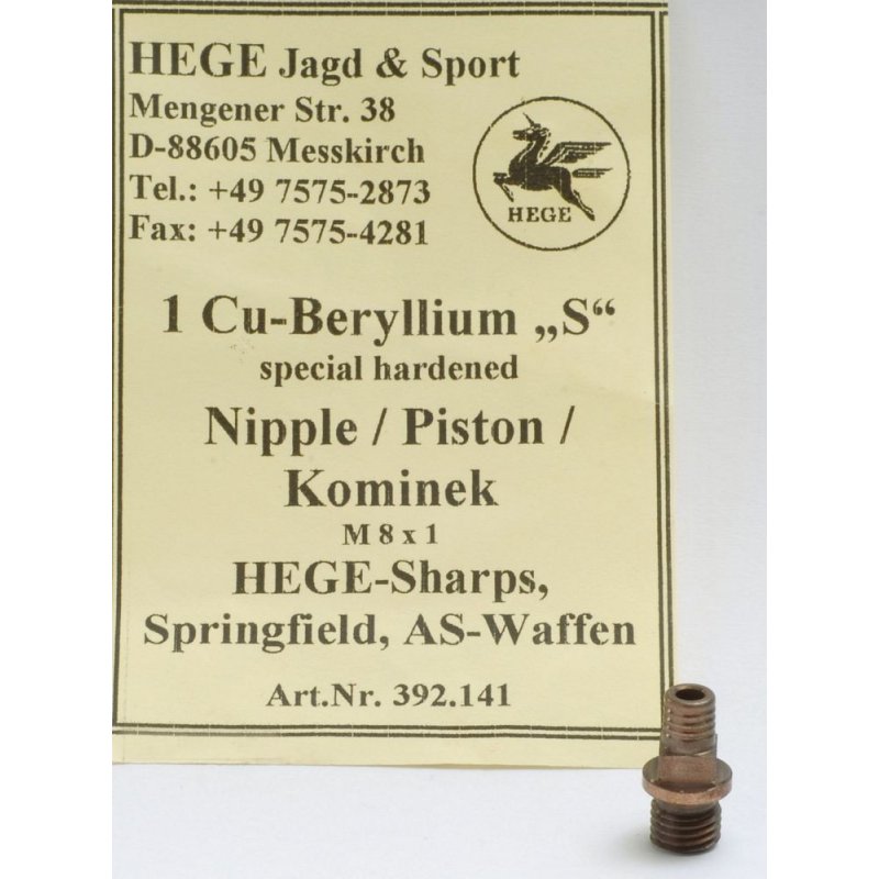 Piston HEGE-Turbo-Berryllium Siber, Sharps, Enfield aus a.