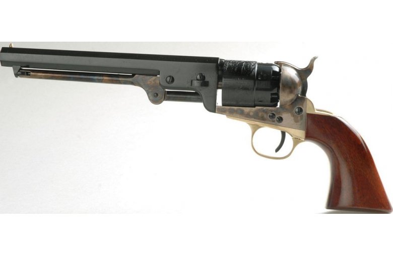 Vorderlader Revolver Colt Navy 1847/51 Oval 7,5 aus a.Revolver