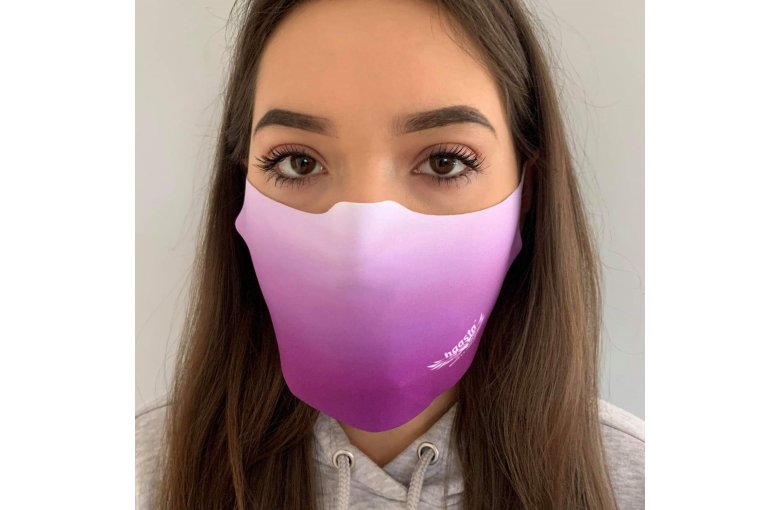Jugend & Damen Gesichtsmaske Mund-Nase-Bedeckung waschbar Viola