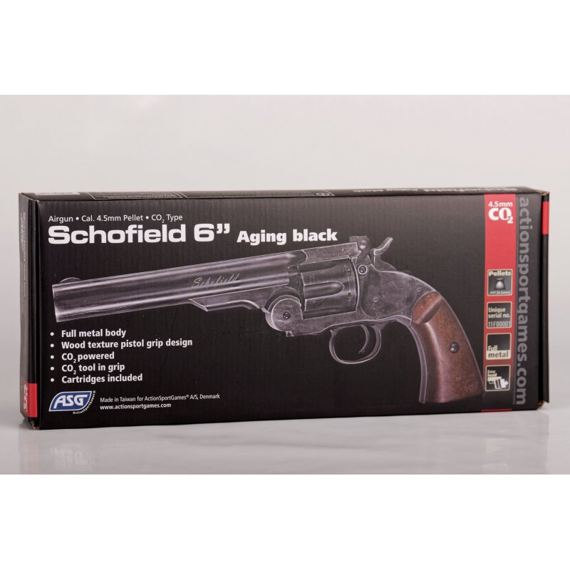 Schofield 6" Revolver Aging black