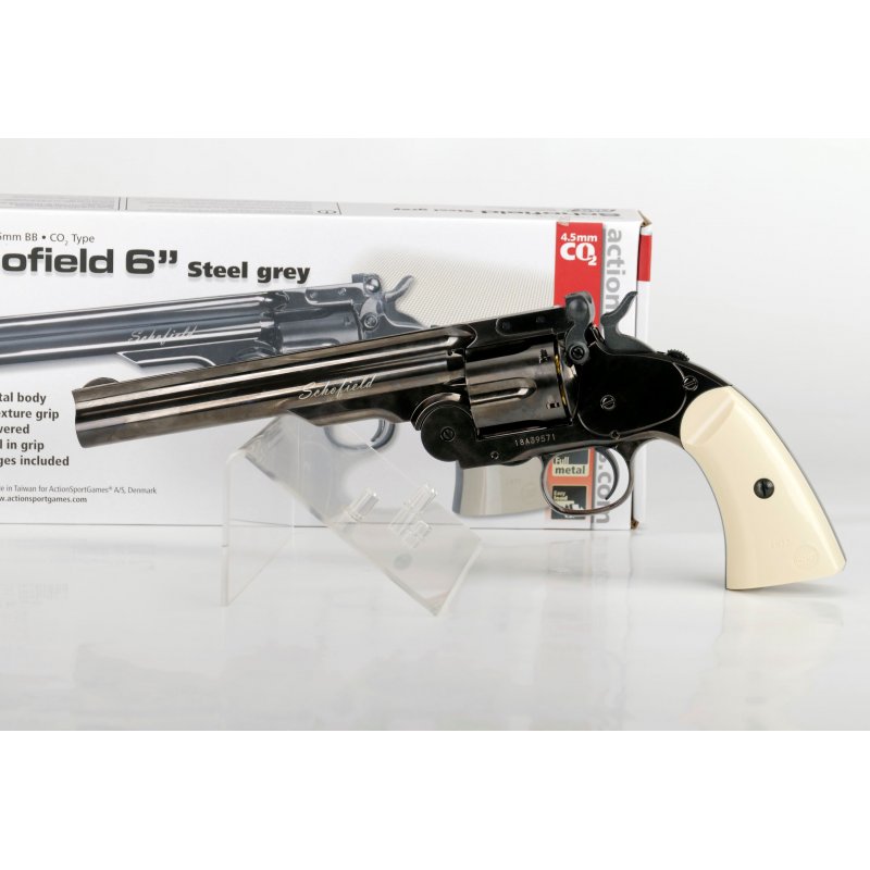 Schofield 6" Revolver Steel Gray aus Frei ab 18 bei Waffen HEGE