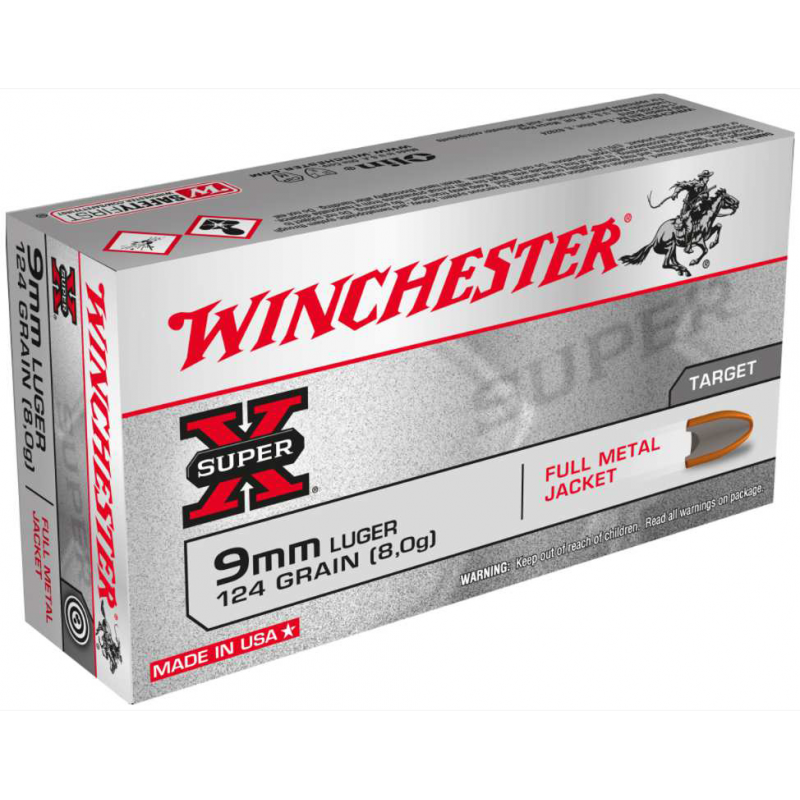 WINCHESTER 9 mm Luger, FMJ 124 grs aus Startseite bei Waffen