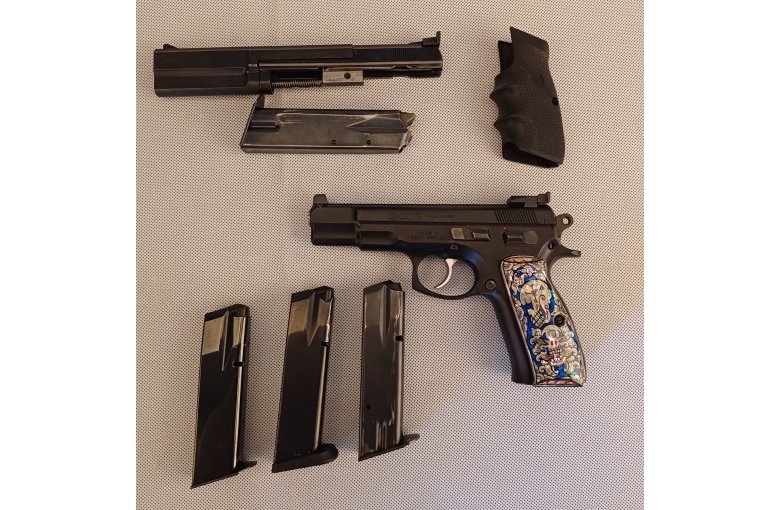 Sportpistole CZ75 9mm Luger mit Wechselsystem Peters Stahl