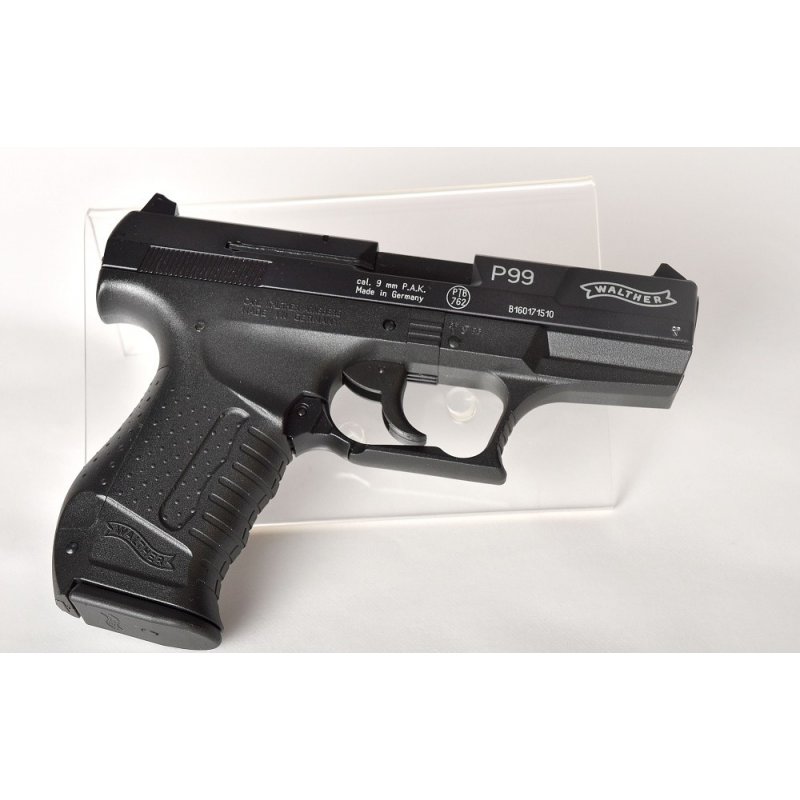 Walther P99 Schreckschuss Pistole 9mm P.A.K. schwarz aus a.