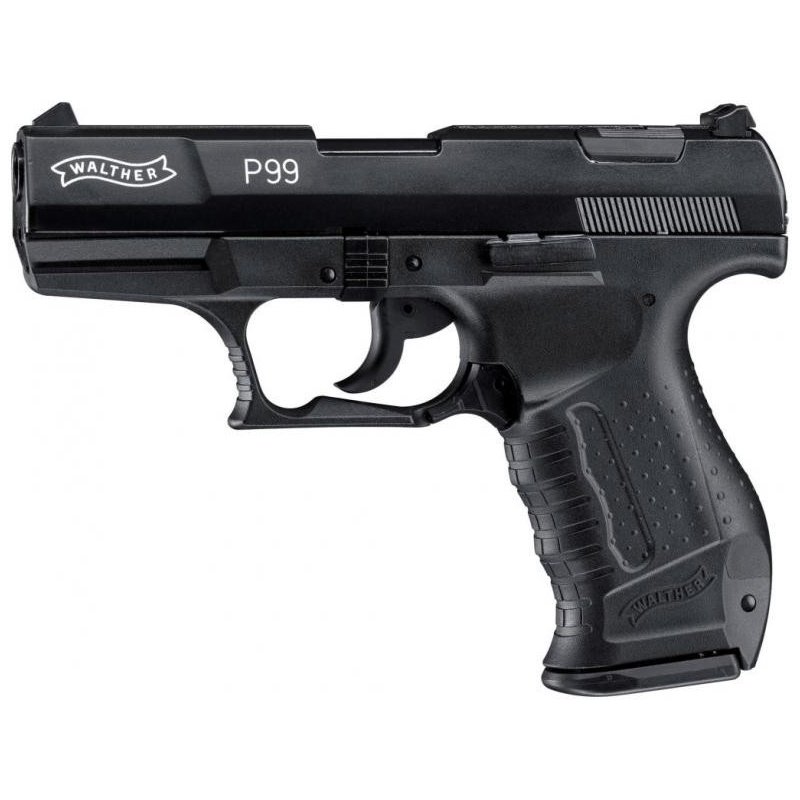 Walther P99 Schreckschuss Pistole 9mm P.A.K. schwarz aus a.